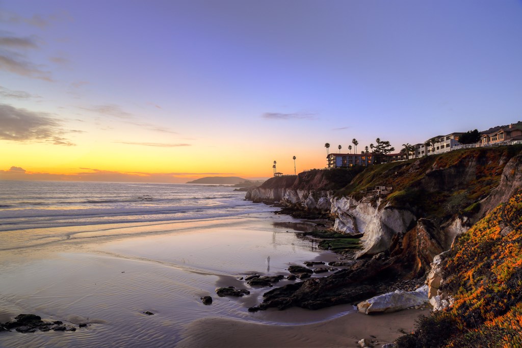 High dynamic range image of a sunset at Pismo beach, California