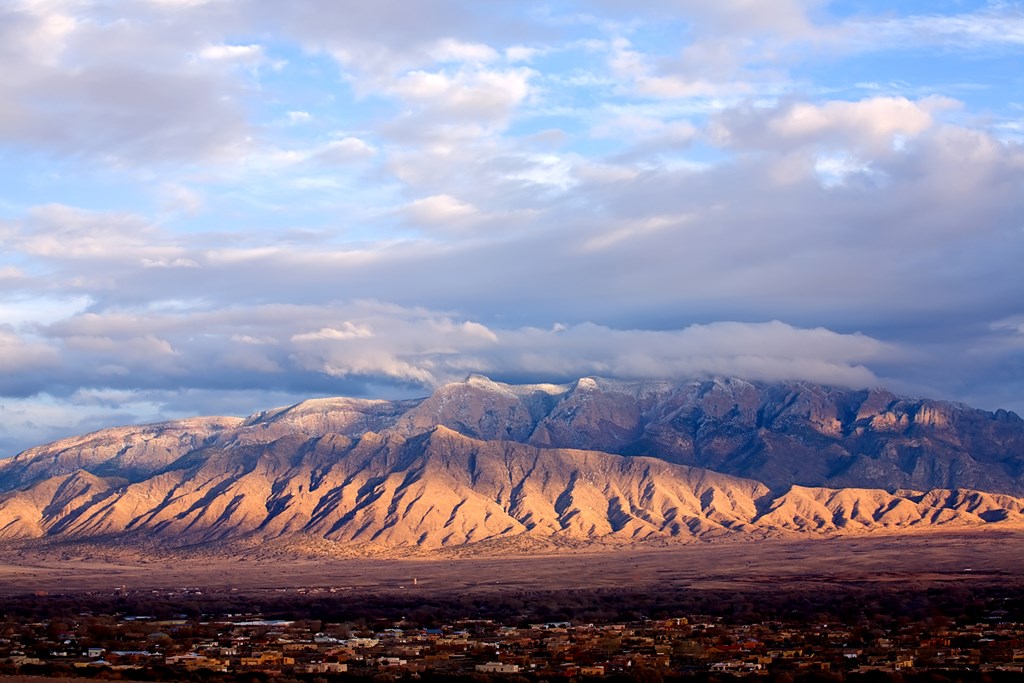 The Sandia Mountains east of Albuquerque, NM.