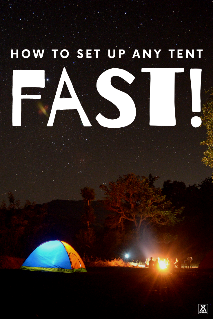 how to put up a tent by yourself