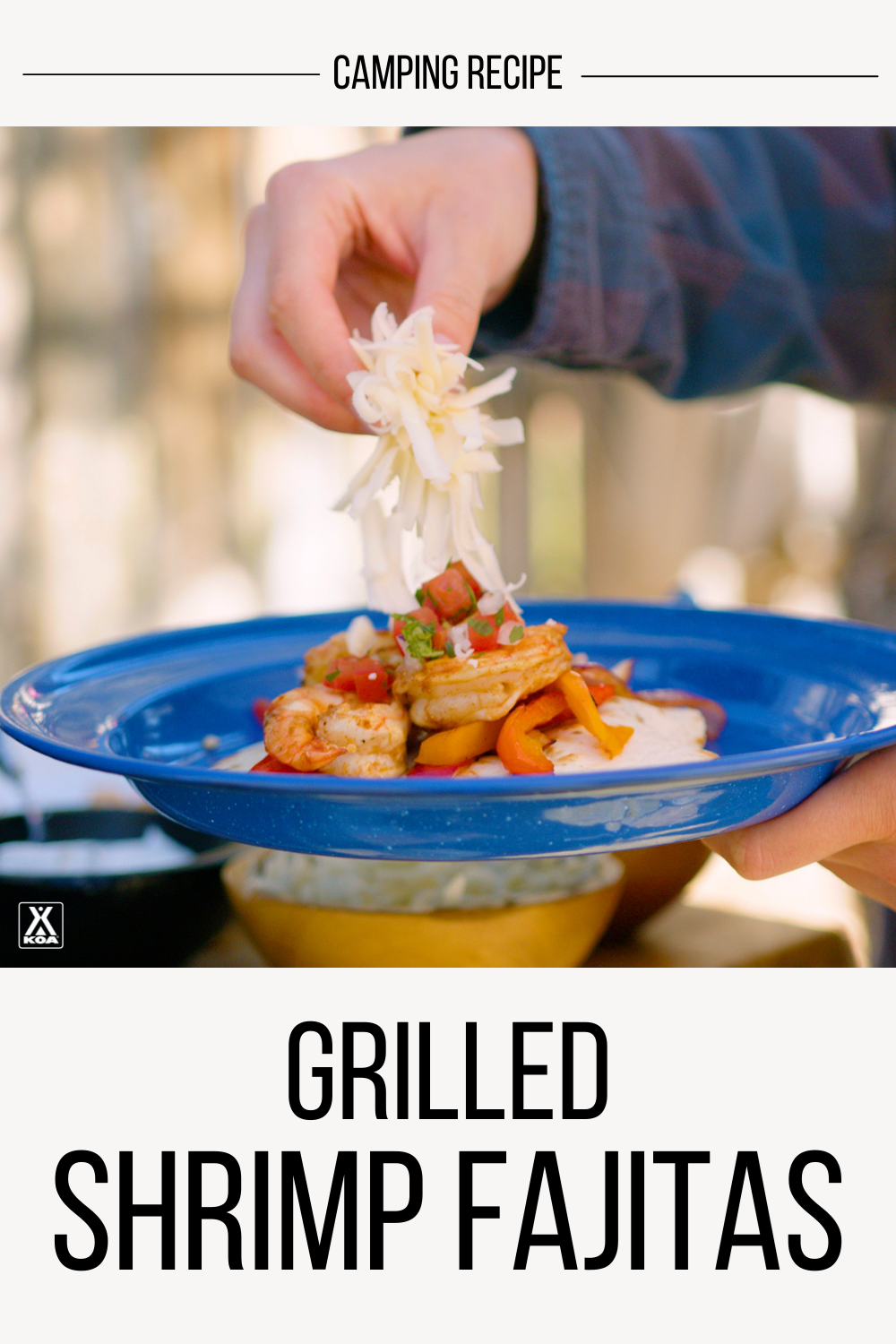 Quick, colorful and delicious, these easy shrimp fajitas are sure to please the hungriest of campers.