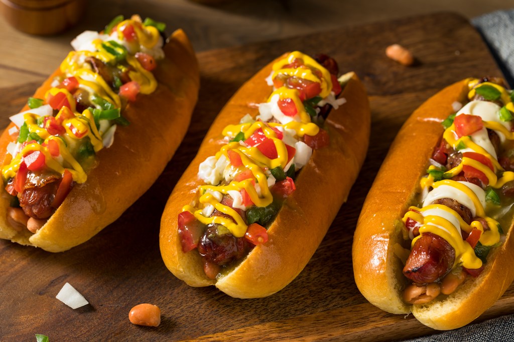 Homemade Sonoran Hot Dogs with Bacon Mustard Mayo