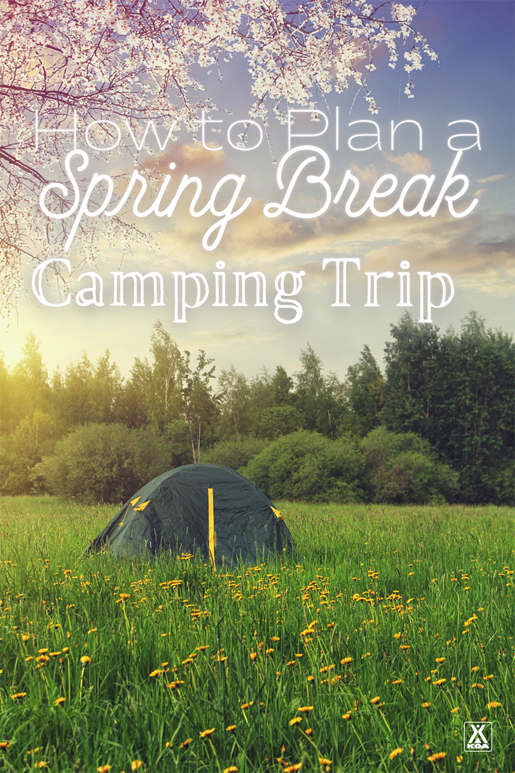 Thinking of getting away this spring break? Plan a spring break camping adventure to remember with these helpful tips.