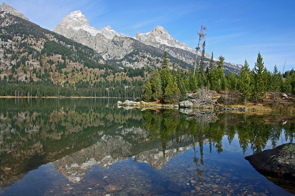 Taggart Lake in Grand Teton National Park, Wyoming