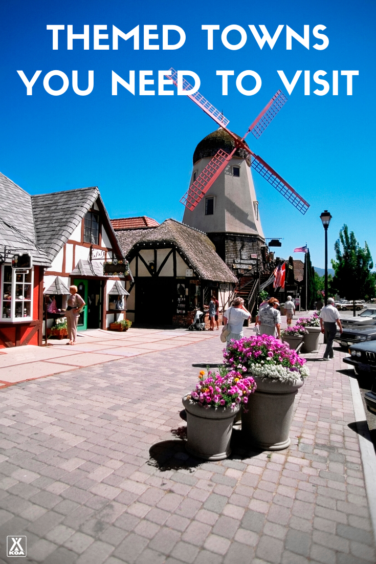 The U.S. is home to a long list of themed towns. From a Dutch-inspired town in Iowa with hundreds of thousands of tulips to a town in Wyoming where horses might outnumber residents, here are a few themed towns worth checking out if you get the chance.