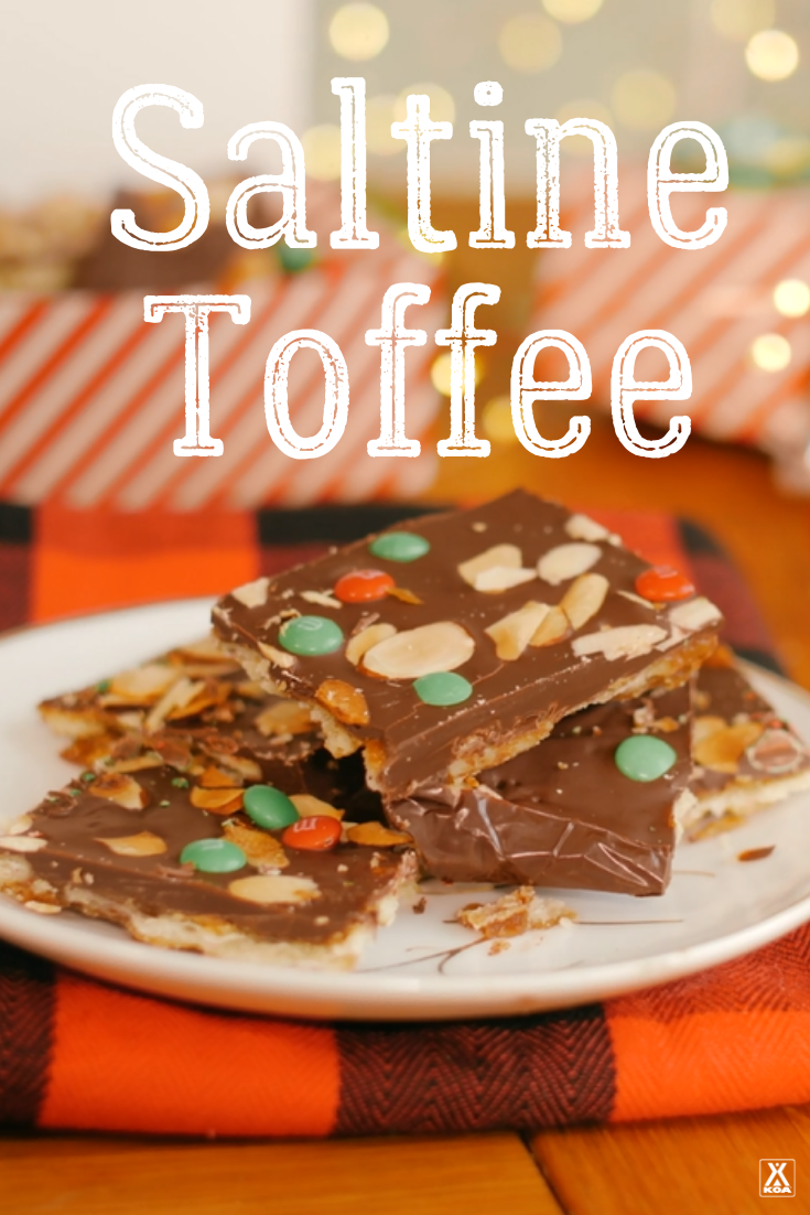Salty and sweet, our saltine toffee is a tasty treat is sure to become a holiday tradition.