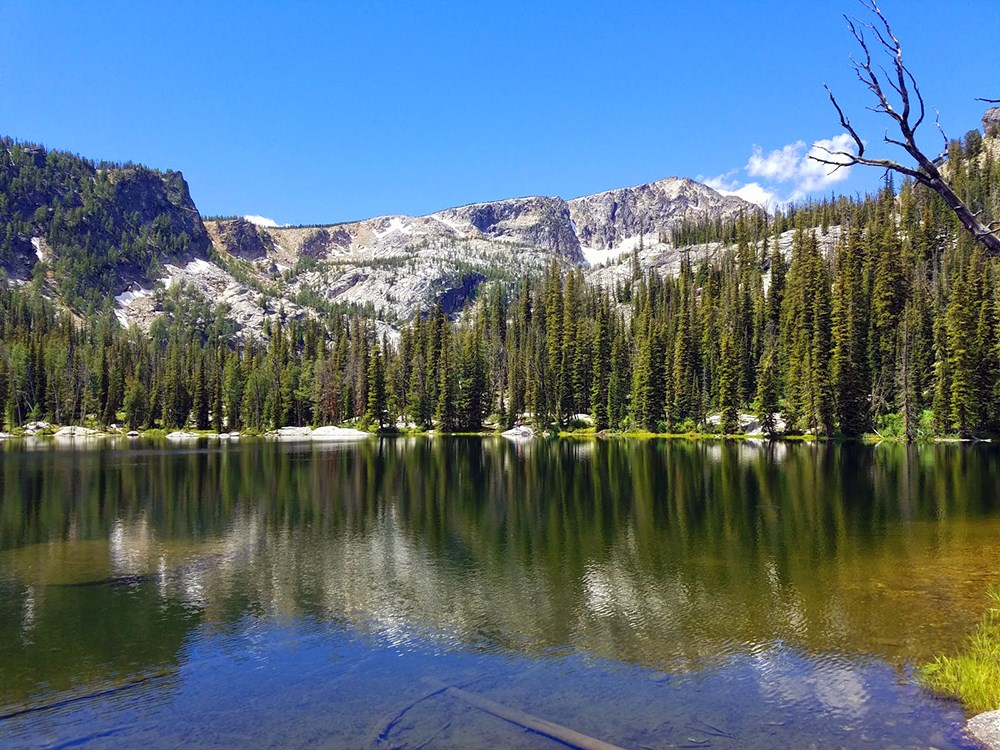 View of lake on Trapper Peak Trail