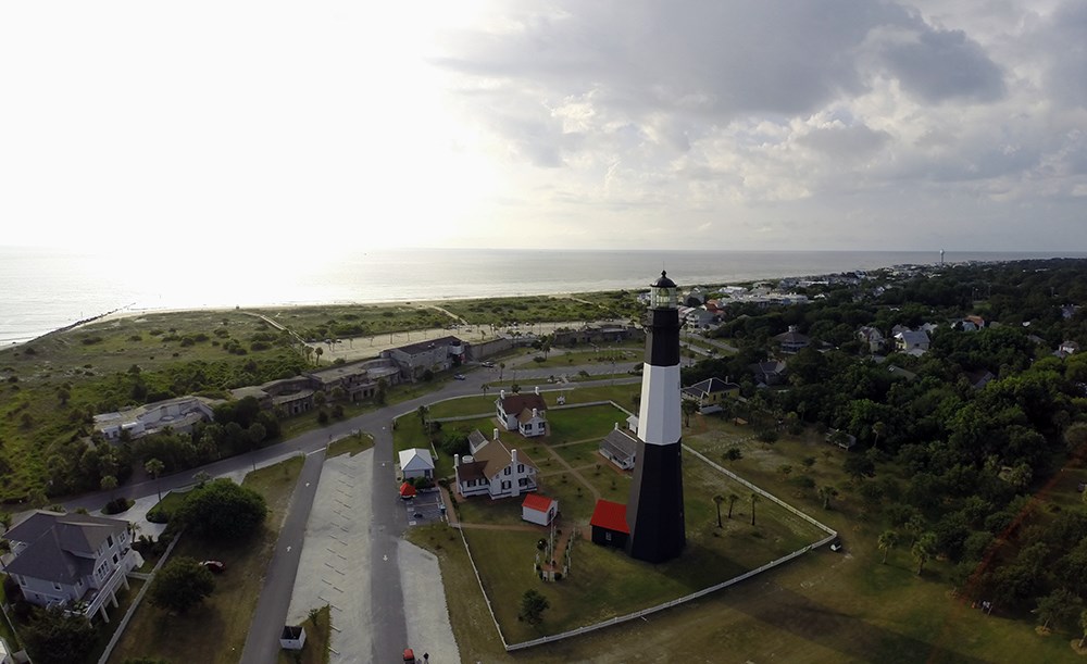 Tybee Island Lighthouse at sunrise