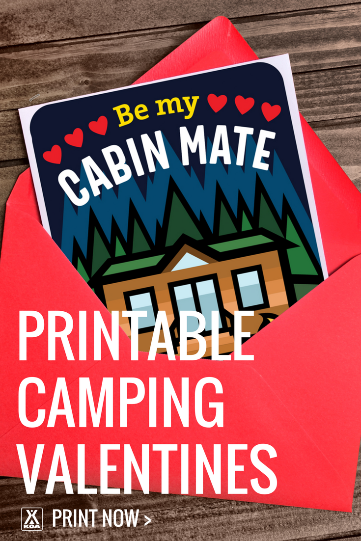 Print these cute camping valentines!