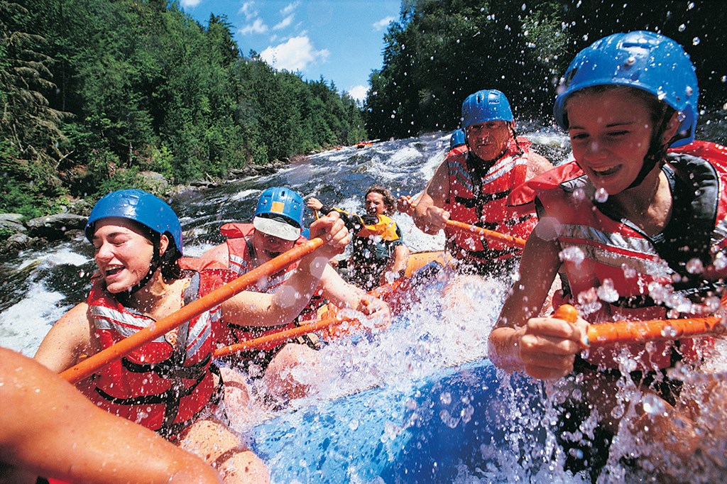 Summer white water rafting