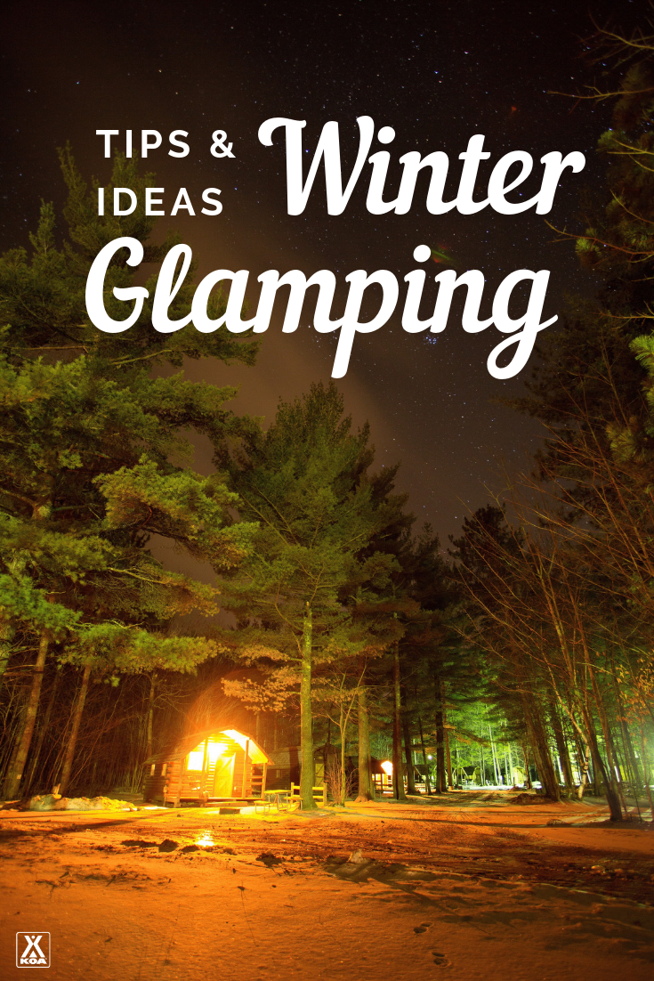 Plan a winter glamping trip with these awesome tips and ideas. #Glamping #Camping