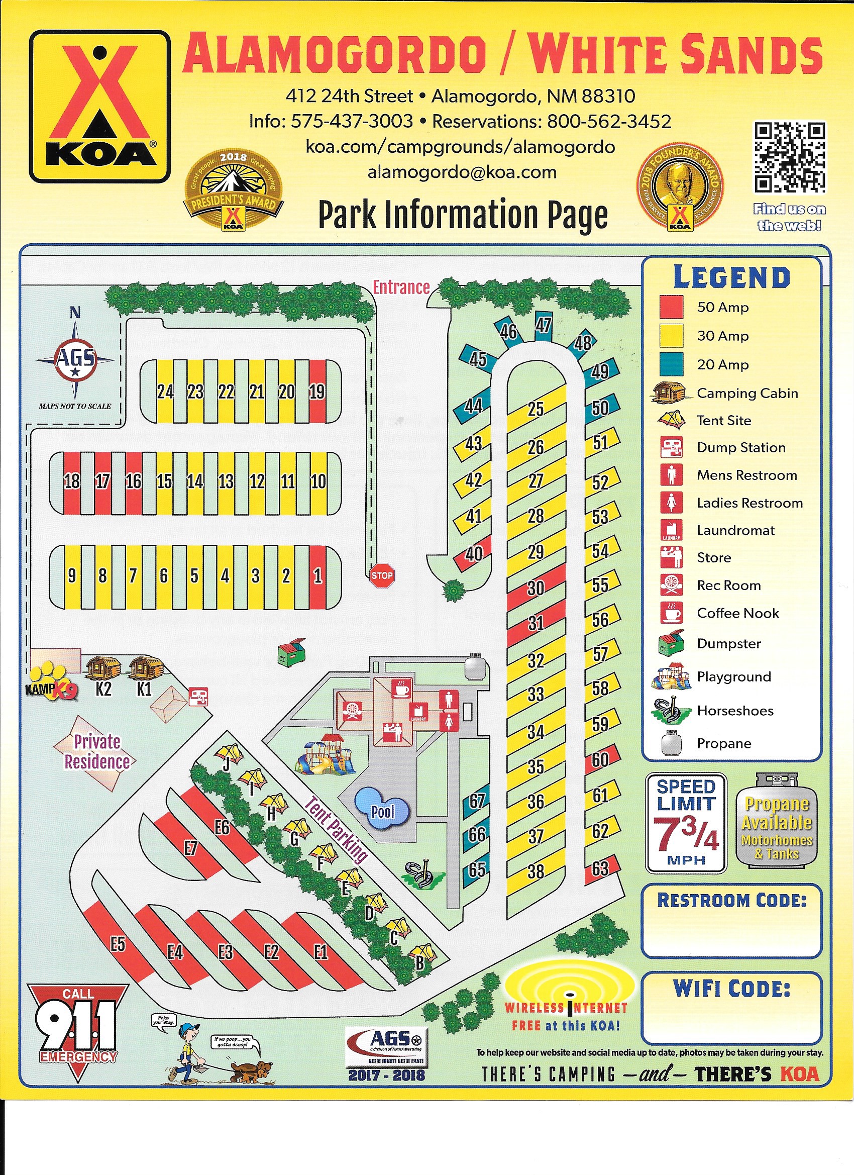 Alamogordo, New Mexico Campground Alamogordo / White Sands KOA