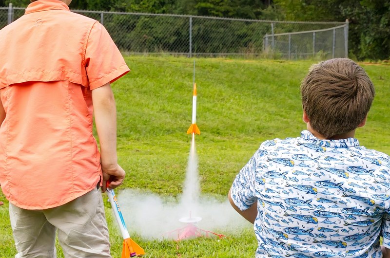 Rocket Decorating & Launch Photo