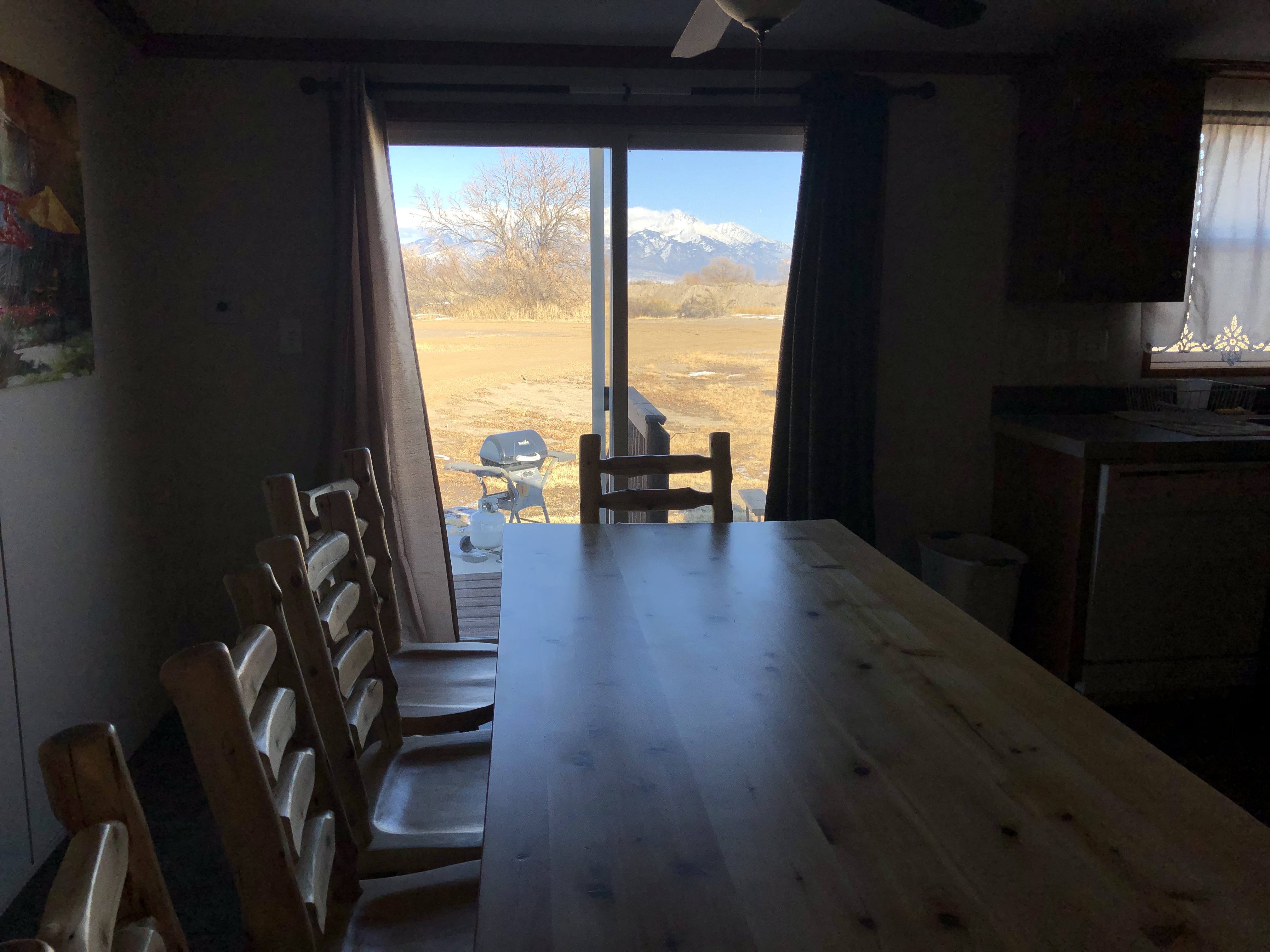 Great view of Mt Blanca from our bunkhouse