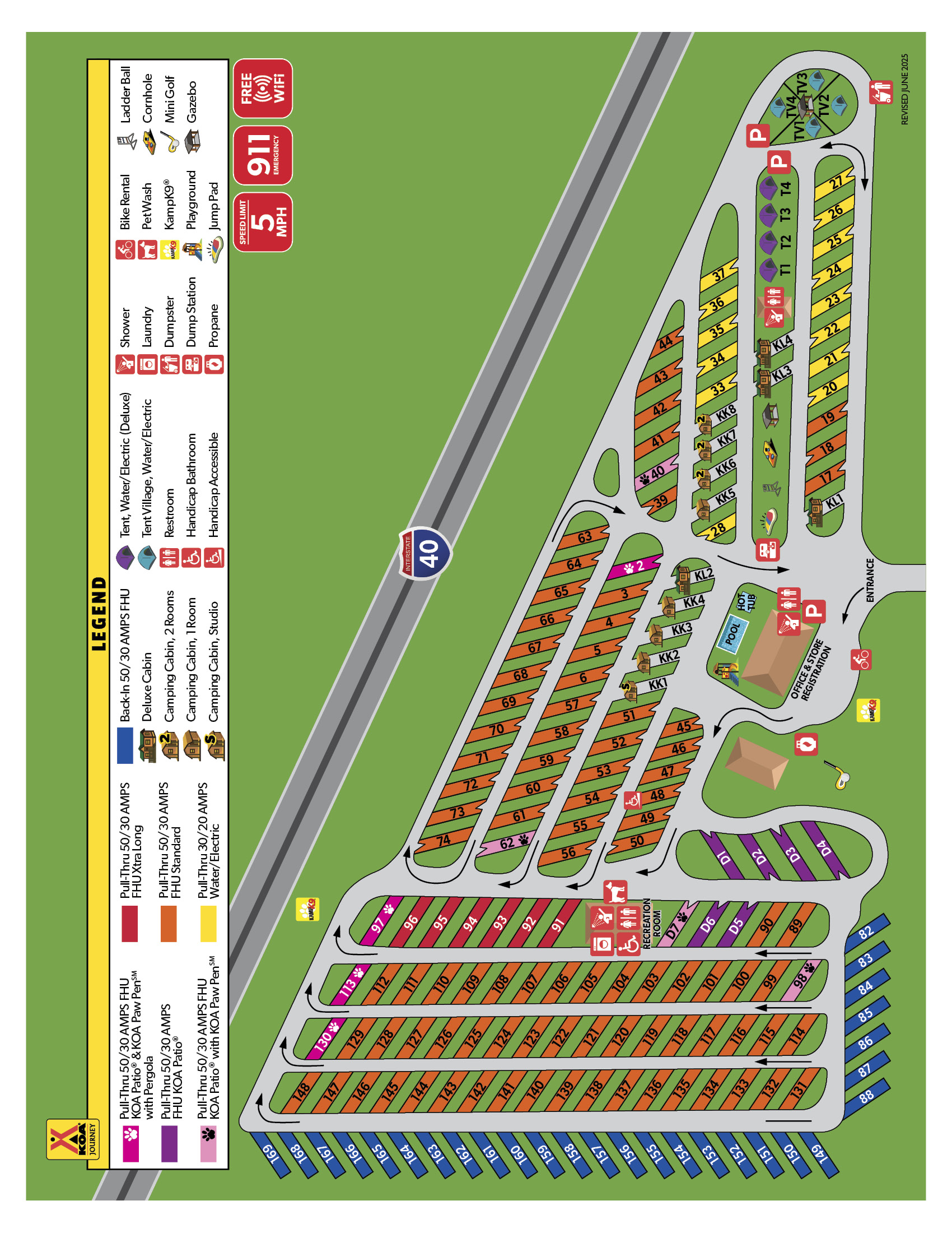 Campground Site Map