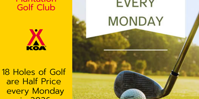 Half Price Golf Every Monday