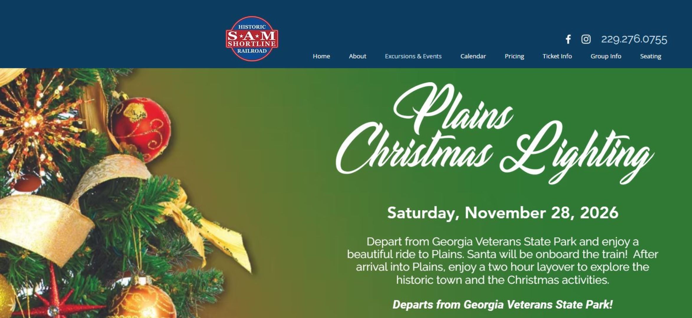 Plains Christmas Lighting Photo