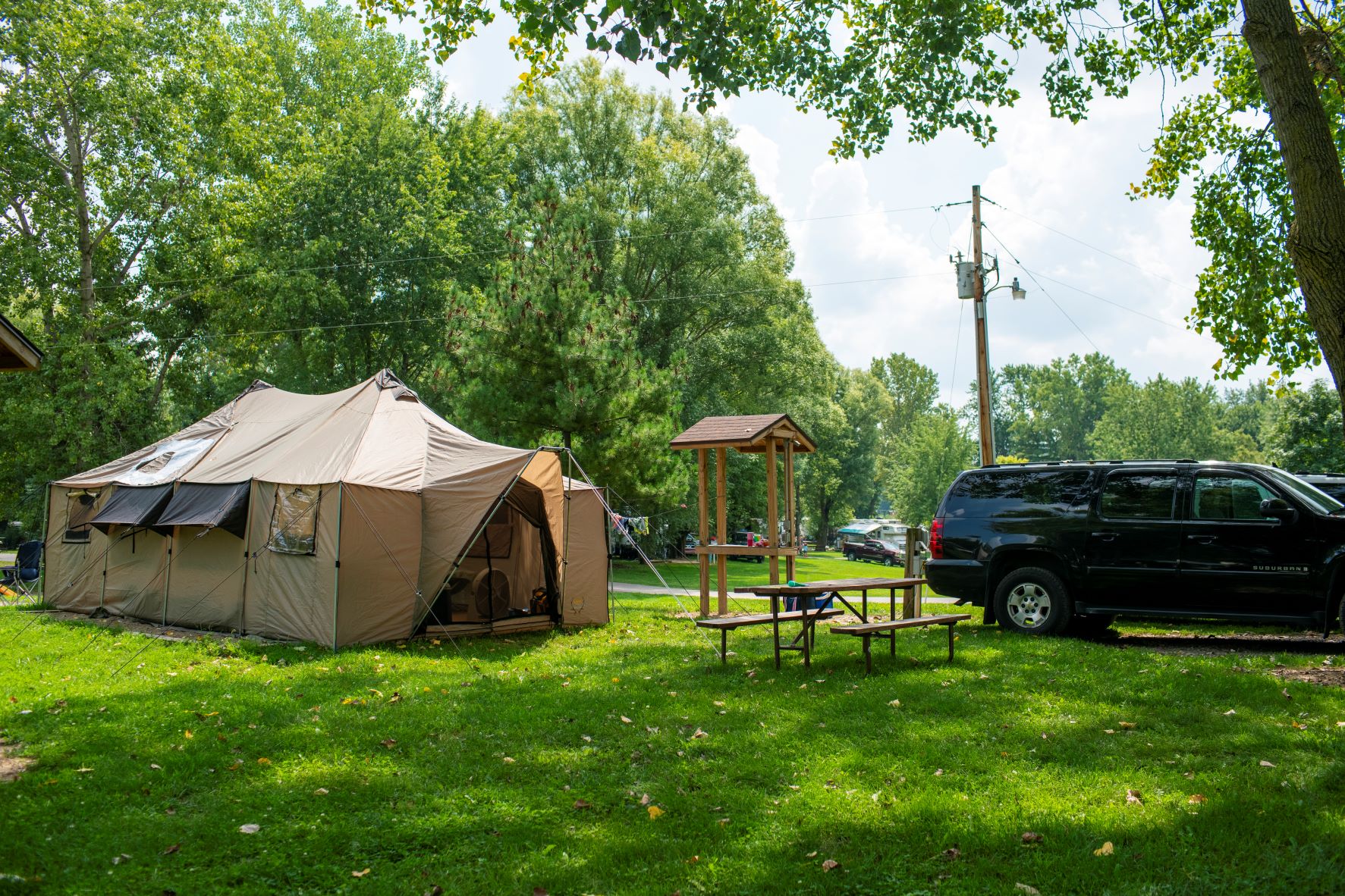 Tent Camping in Northern Indiana KOA Angola