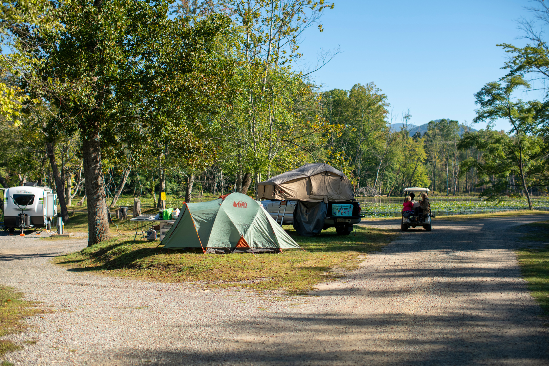 Tent Camping Sites Asheville East KOA Swannanoa, NC