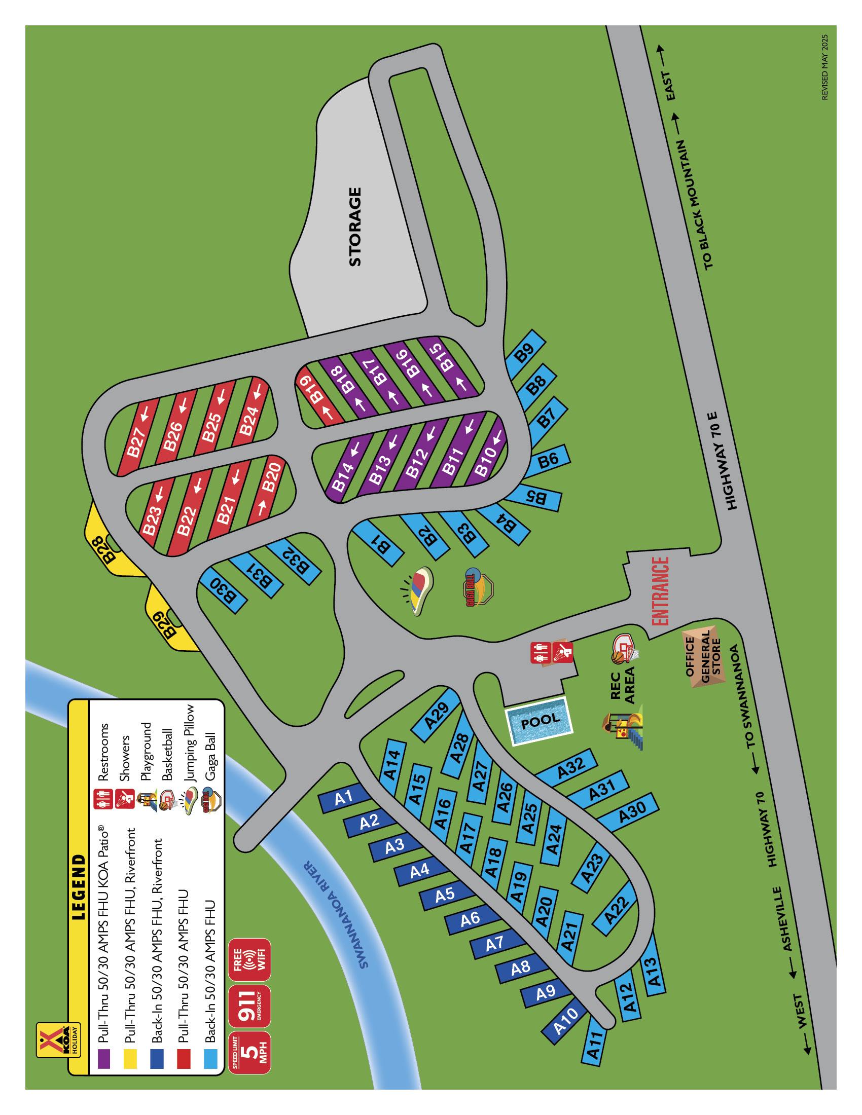 Campground Site Map