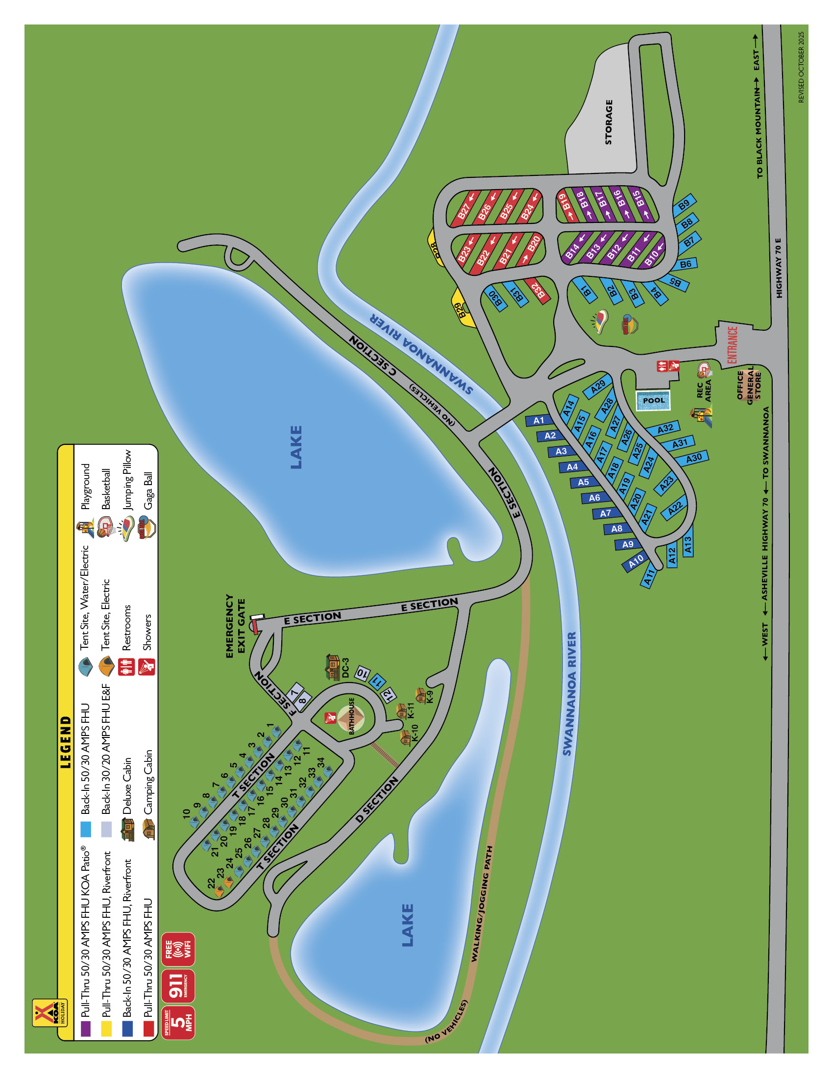 Campground Site Map