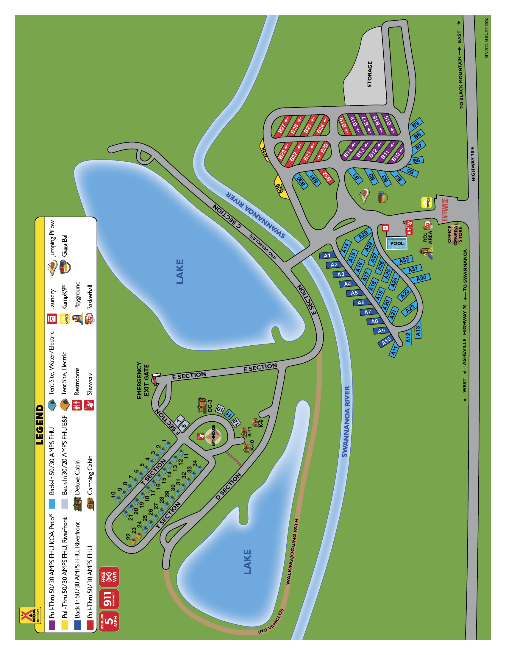 Campground Site Map