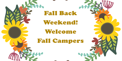 Fall Back Weekend!