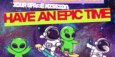 Cosmic Celebration! Your space mission: have an epic time!