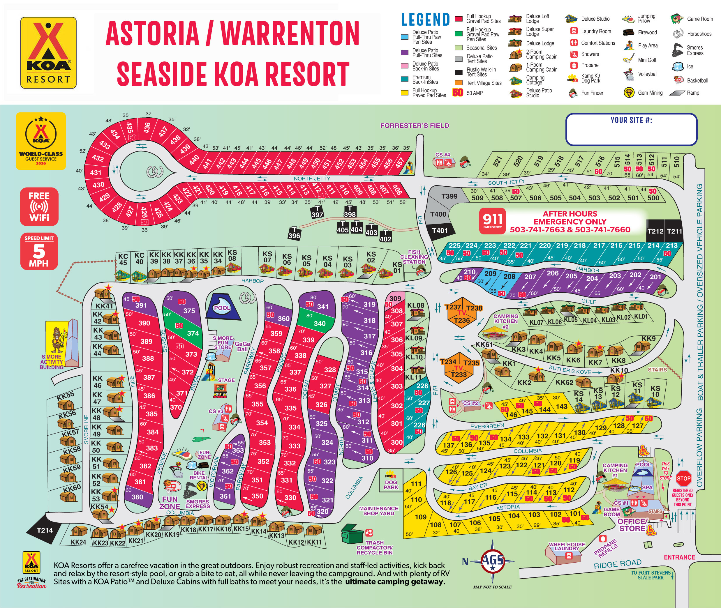 Campground Site Map