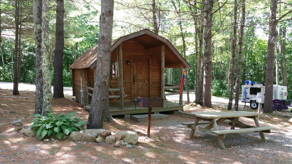 Rustic Camping Cabin (w/ Bathroom) 
Come escape to the woods and sit on the swing and enjoy the view. Great cabin to spend time with the family