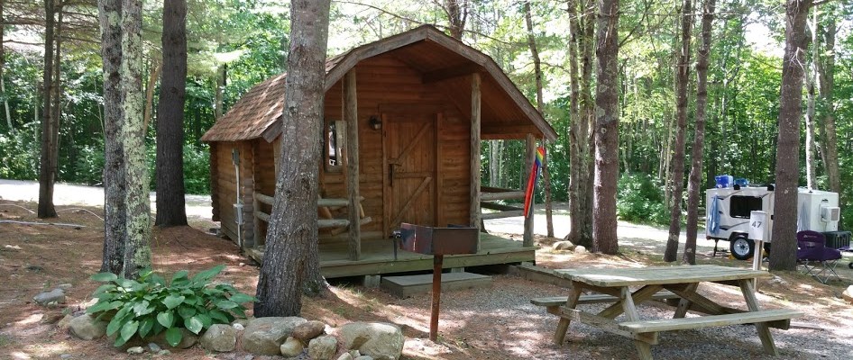 Rustic Camping Cabin (w/ Bathroom) 
Come escape to the woods and sit on the swing and enjoy the view. Great cabin to spend time with the family