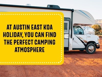 RV at the best place to camp in Austin, TX