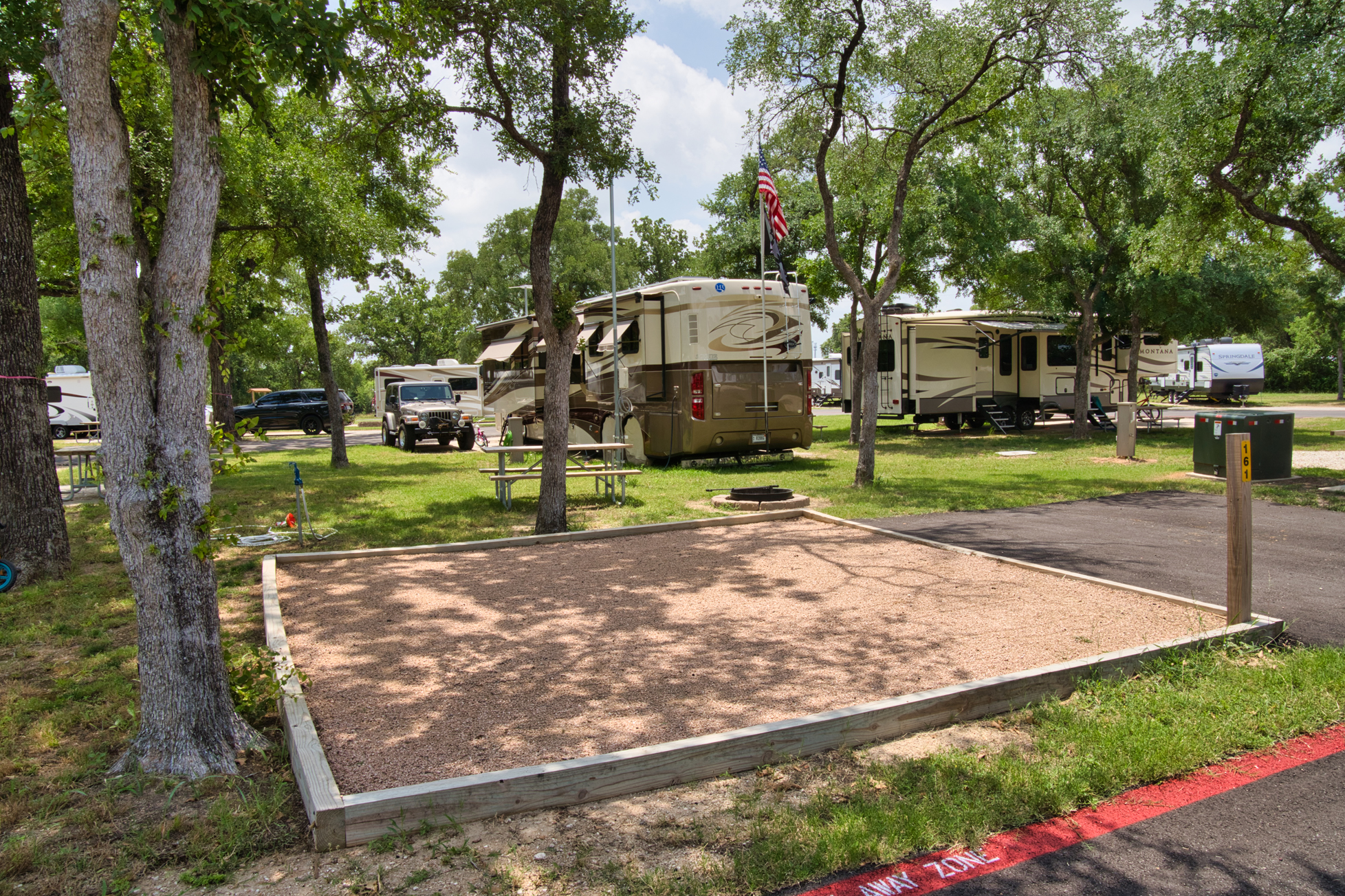 Individual Tent Site, No Hookups, Gravel Tent Pad Pictures Austin