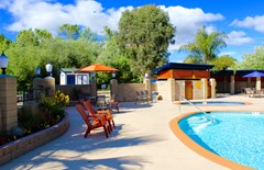 San Luis Obispo California Camping Photos Avila Pismo Beach Koa Pool Area