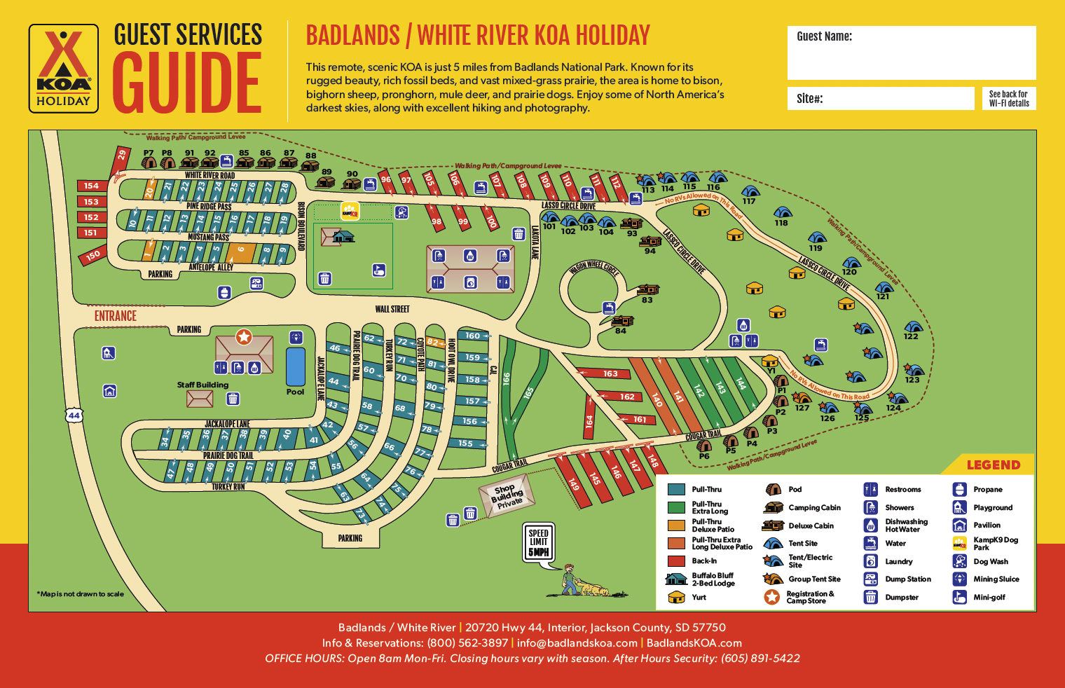 Campground Site Map