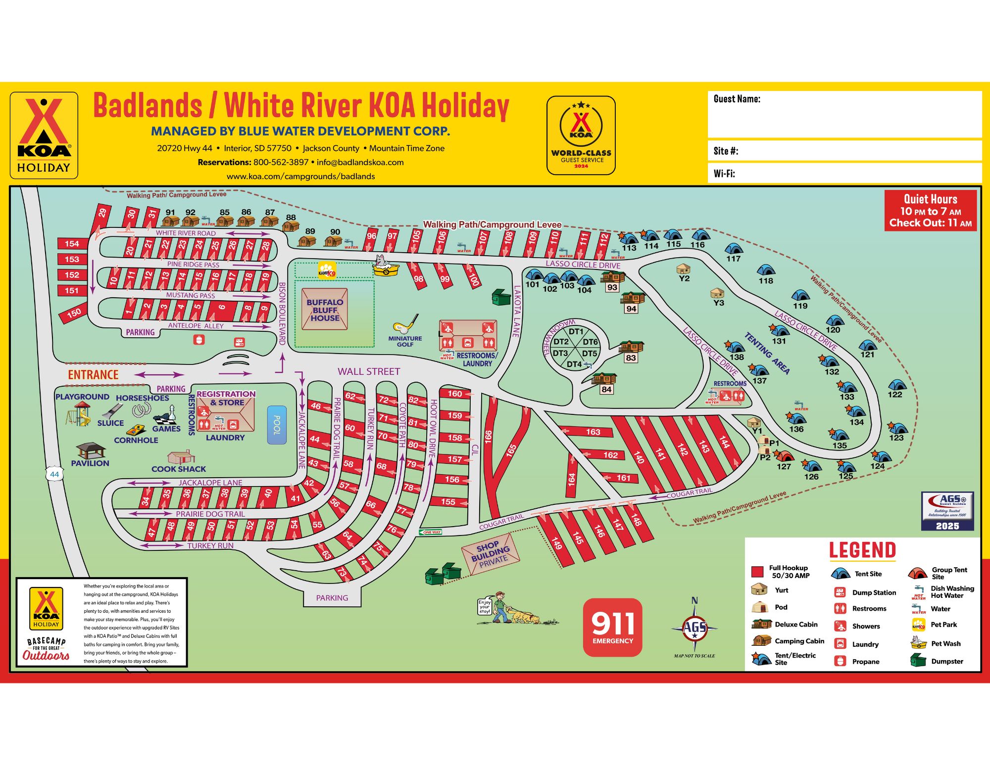 Campground Site Map