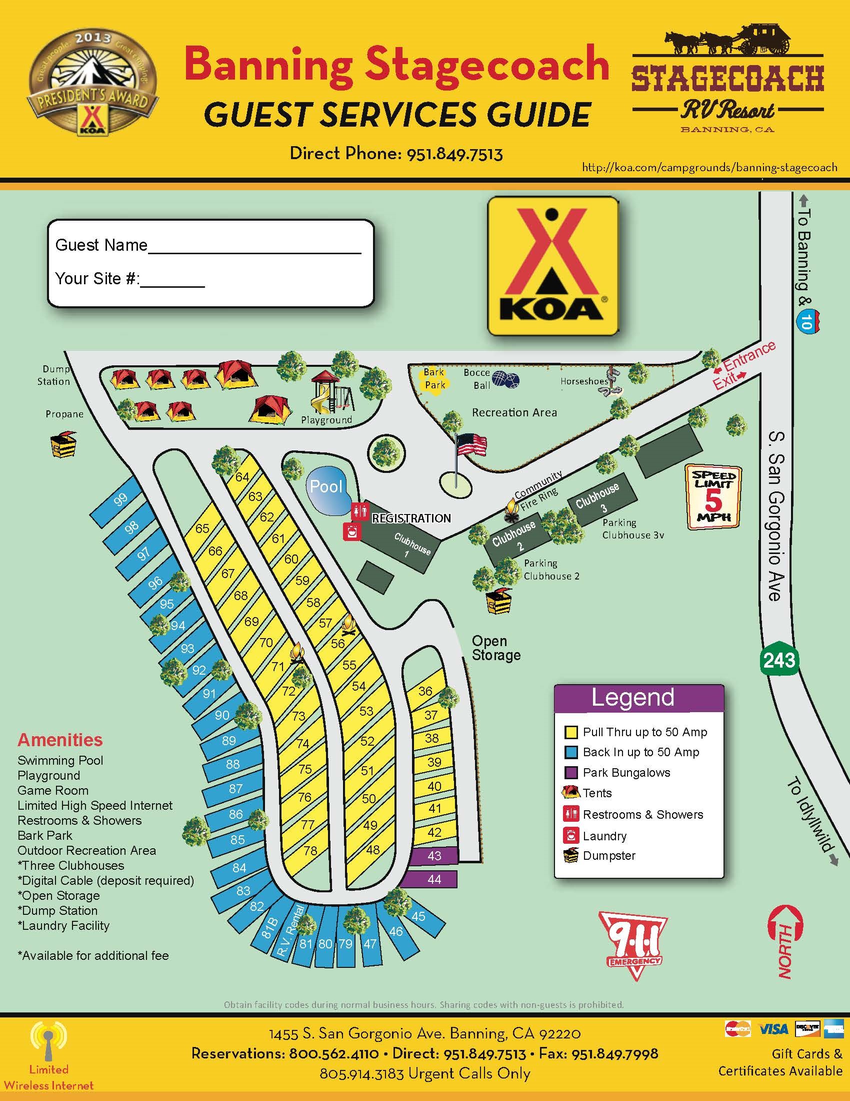 Banning, California Campground Banning Stagecoach KOA