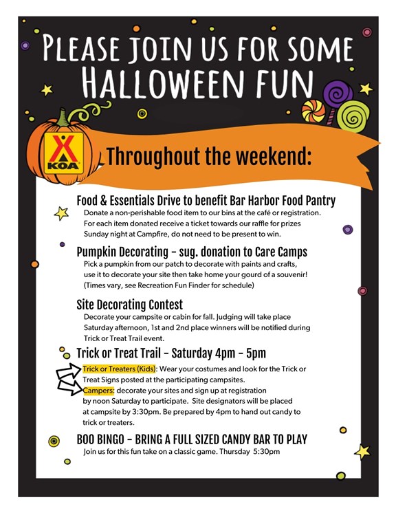 Join us for our Halloween Fun