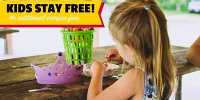 Kids Stay Free at Bar Harbor/Oceanside KOA Holiday!
