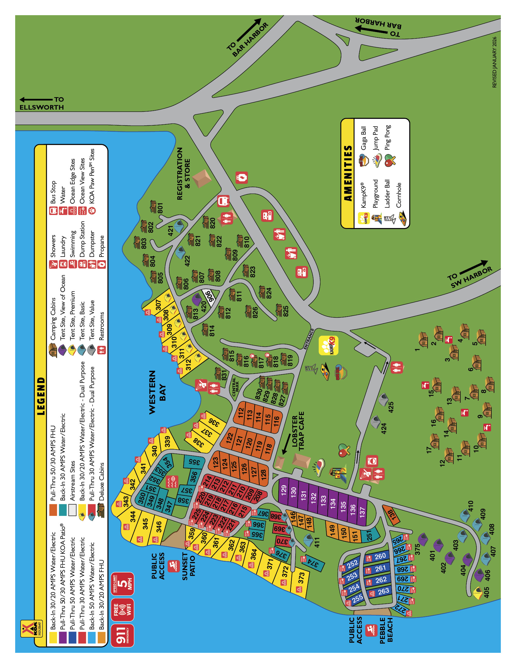 Campground Site Map