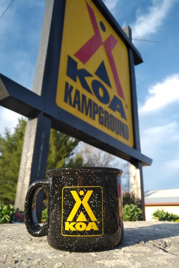 Coffee's on! Curb-side service.