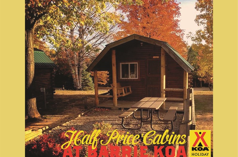 September 3 - October 15 | Half Price Cabins Photo
