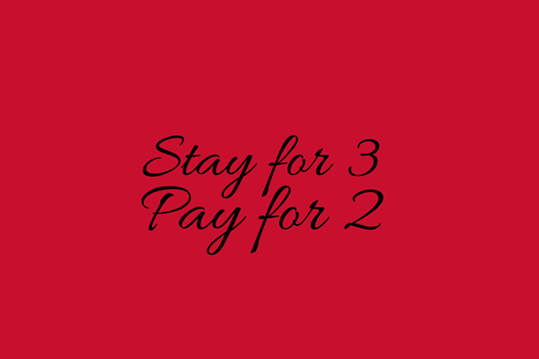 Stay for Three, Pay for Two | Weekend Hot Deal Photo