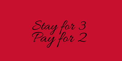 Stay for Three, Pay for Two | Weekend Hot Deal