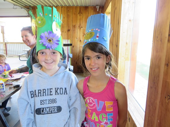 Camping is better with friends at Barrie KOA