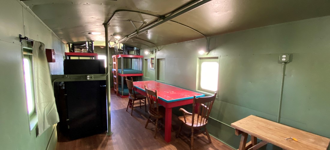 Have fun staying in our "Luigi" Santa Fe Caboose.