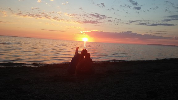 Sunset over Willapa Bay