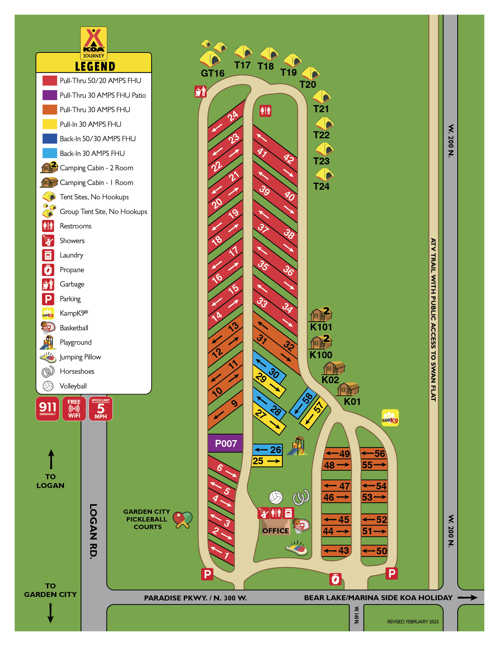 Campground Site Map