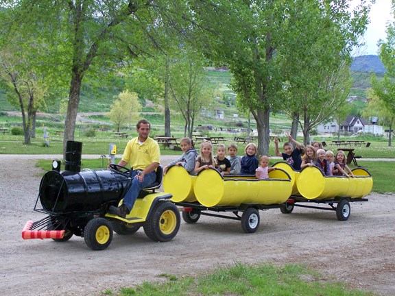 Train ride at the Bear Lake KOA