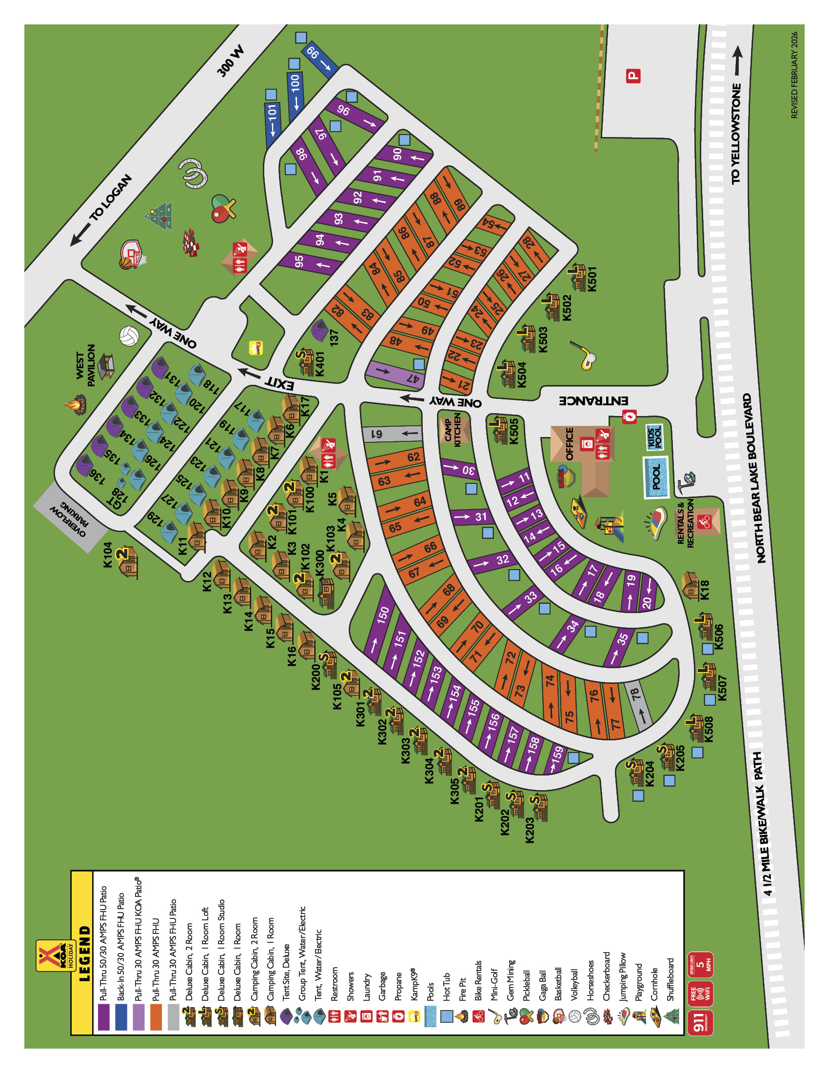 Campground Site Map
