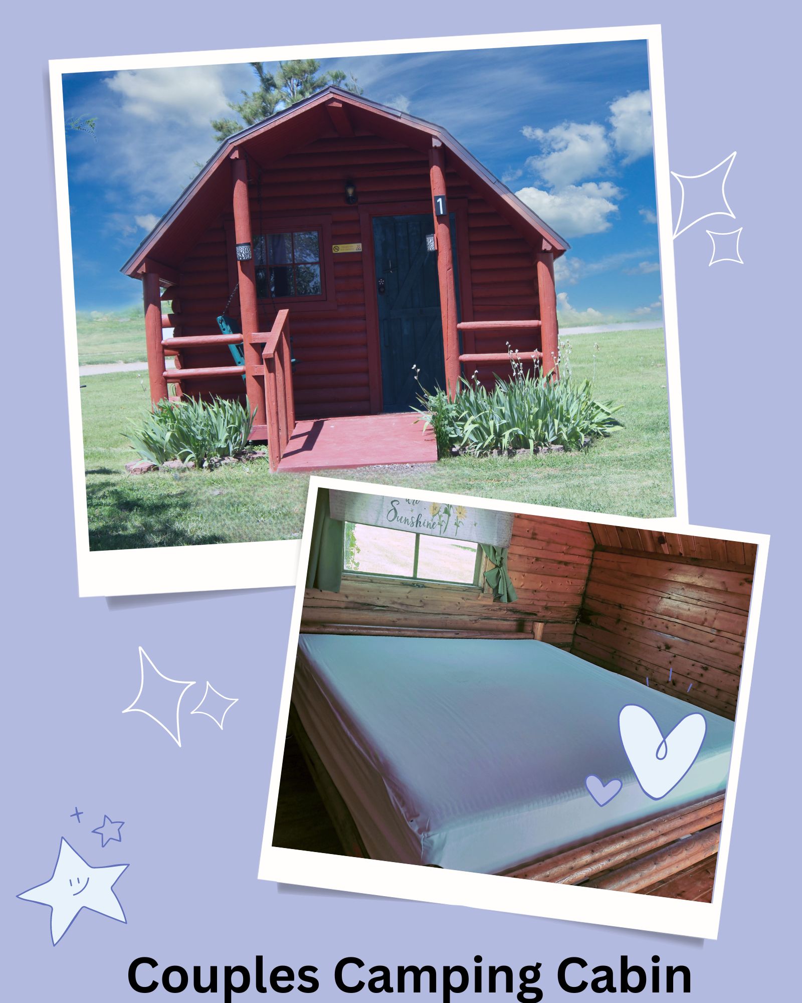 Cabin 1 Couples Cabin with Ramp Entrance